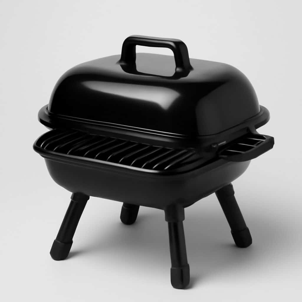 Barbecue électrique compact pour balcon présenté seul