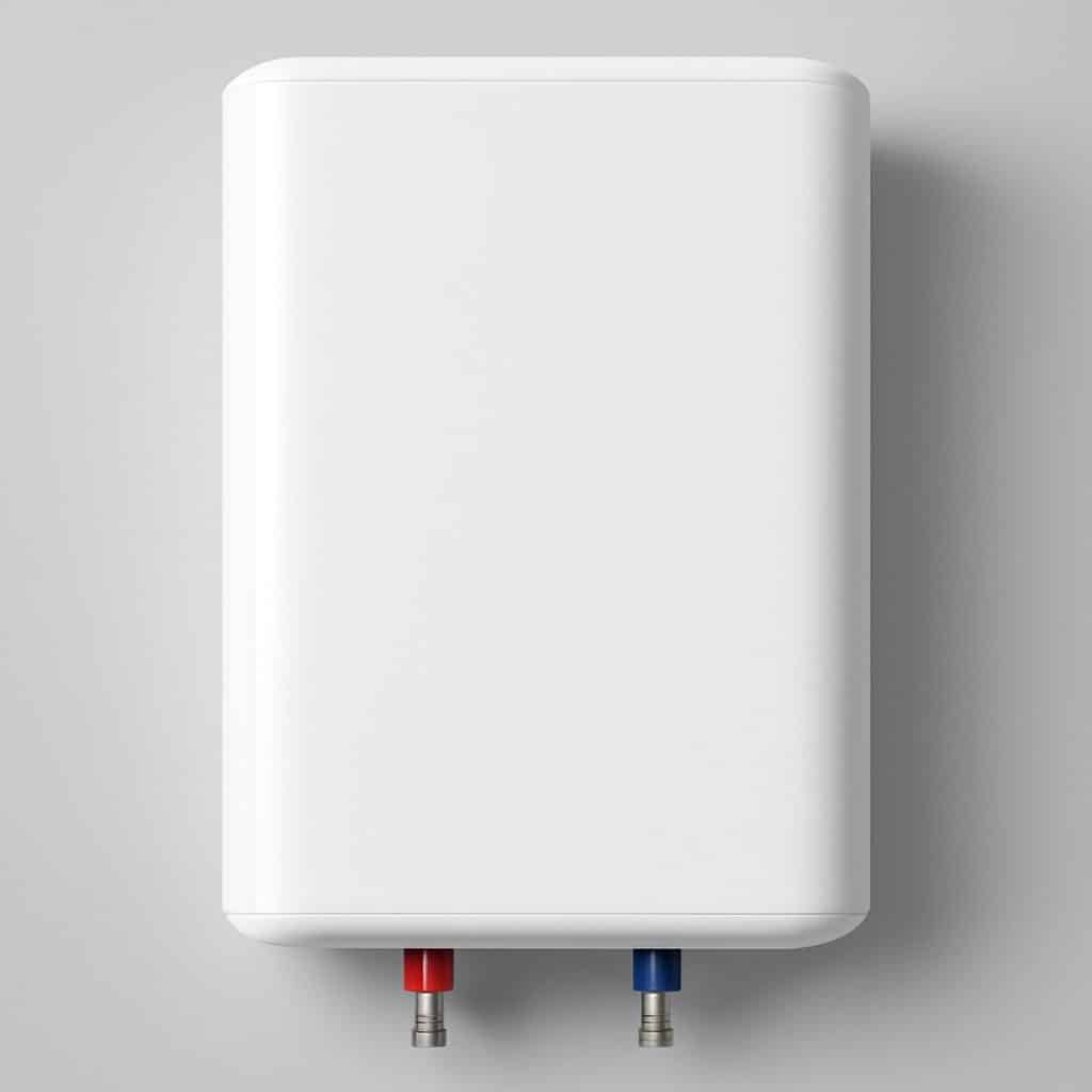 Chauffe-eau électrique compact mural présenté seul