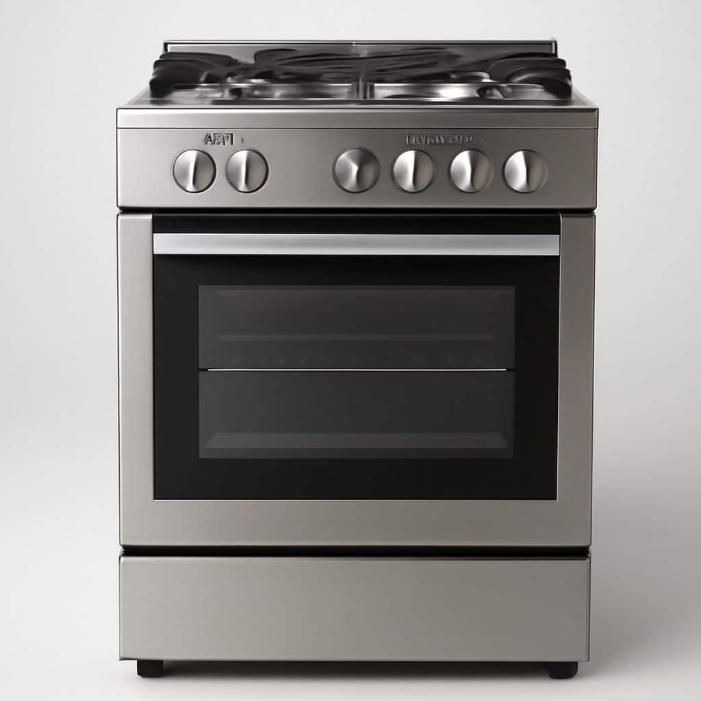 Cuisinière mixte gaz et électrique présenté seul