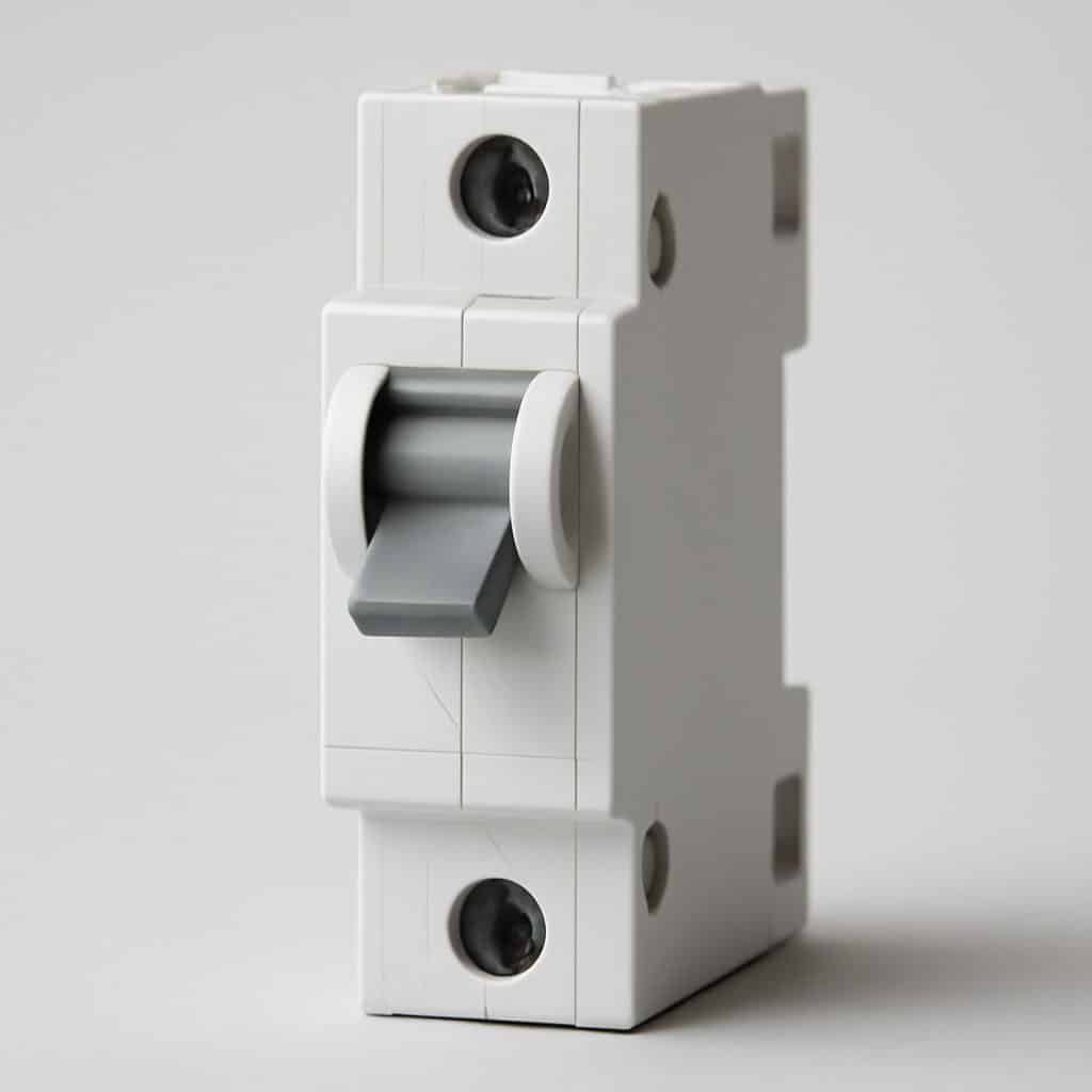 Disjoncteur modulaire pour chauffe-eau présenté seul