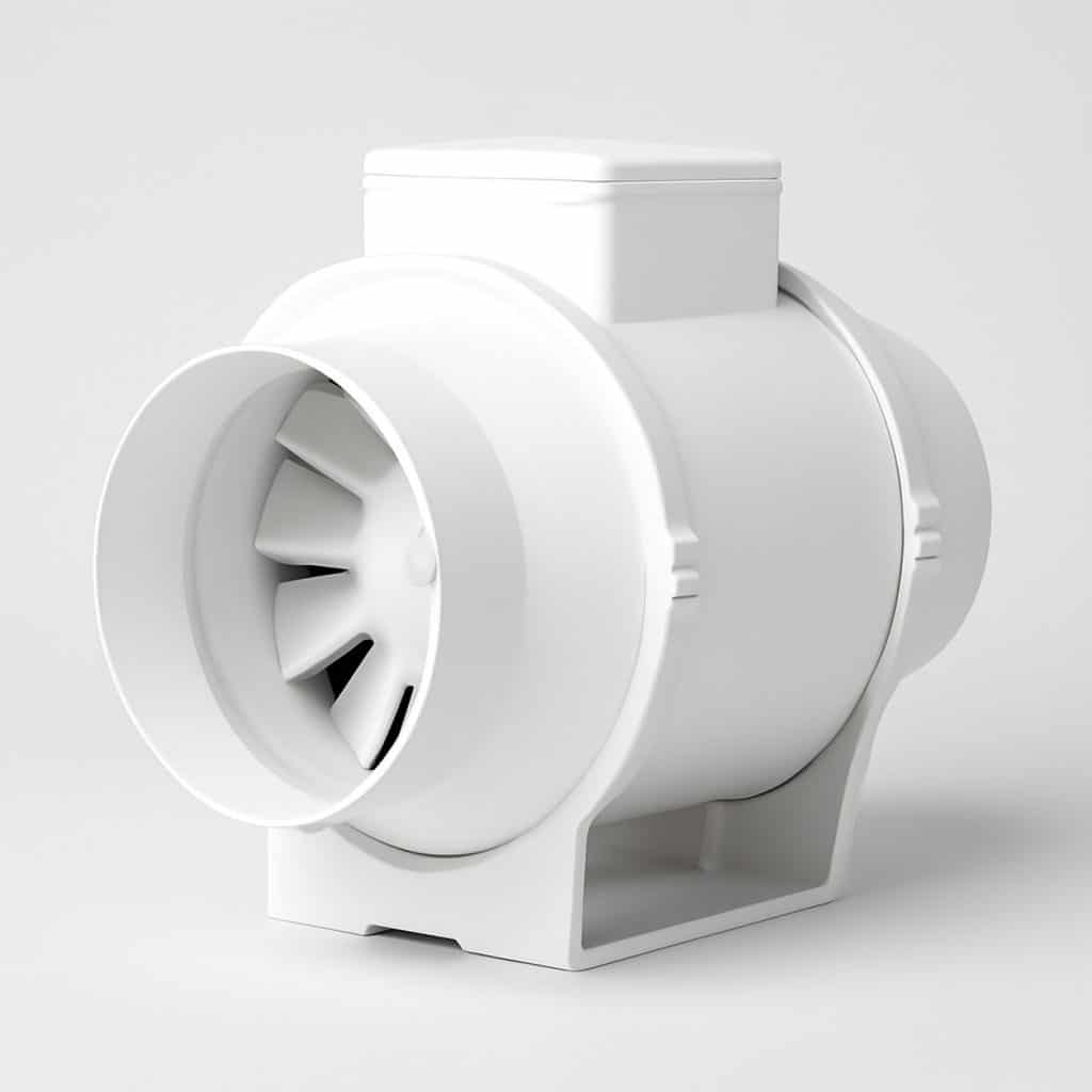 Extracteur d'air pour salle de bain silencieux présenté seul