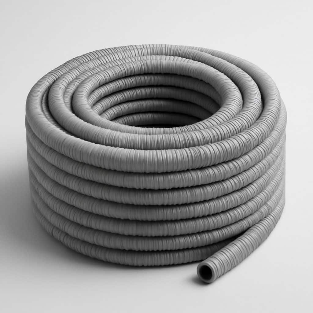 Gaine annelée flexible pour tuyaux présenté seul