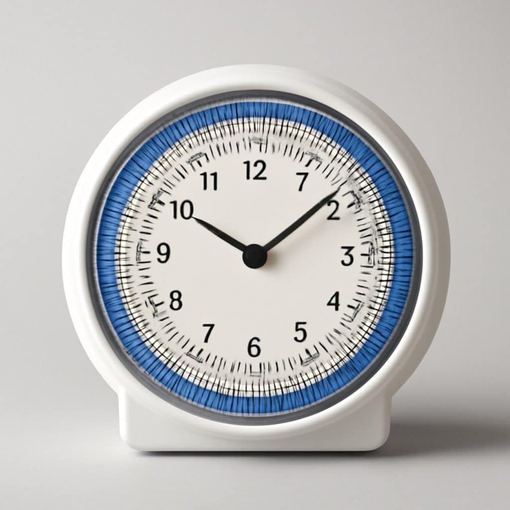 Horloge programmable pour gestion chauffe-eau présenté seul