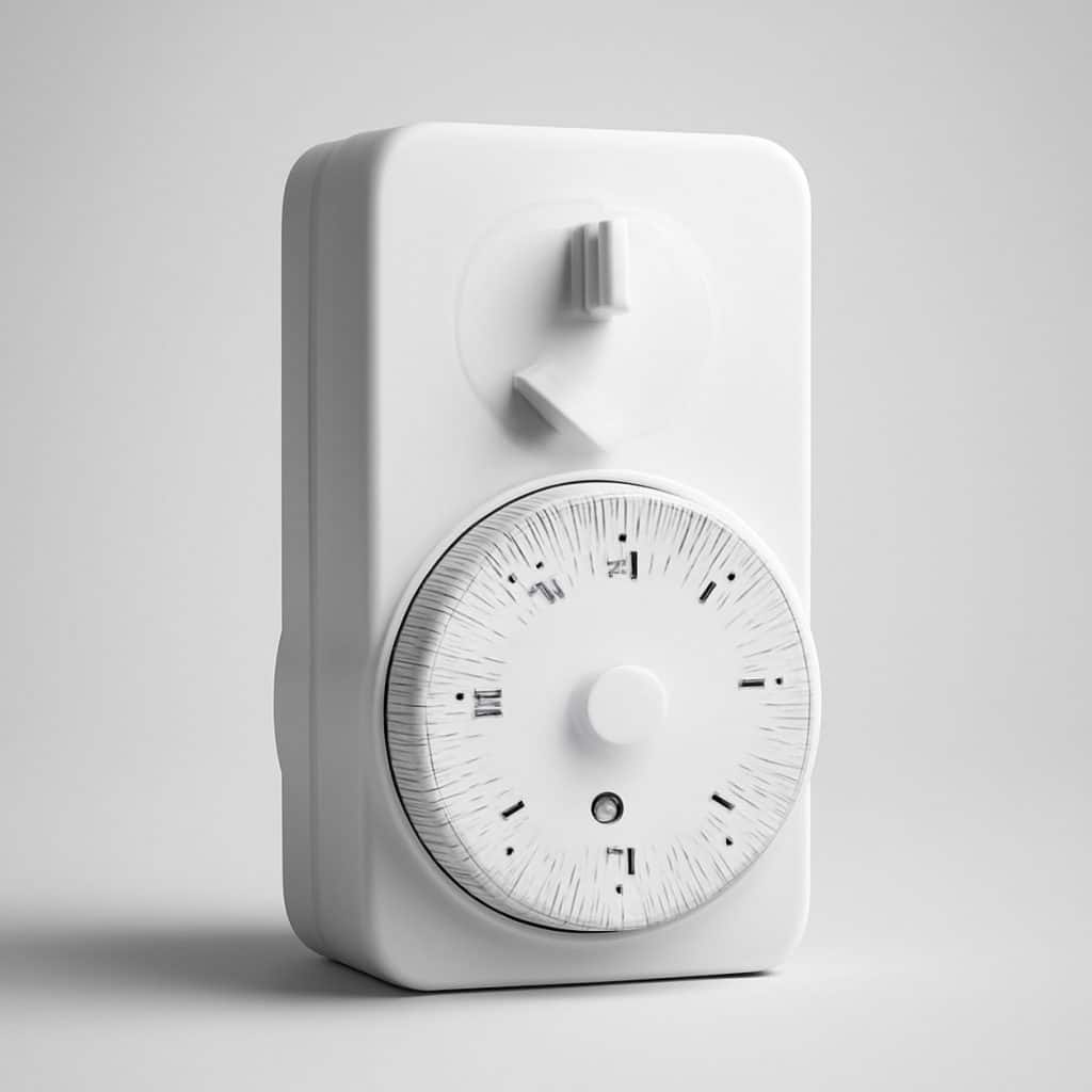 Minuterie pour aérateur de salle de bain présenté seul