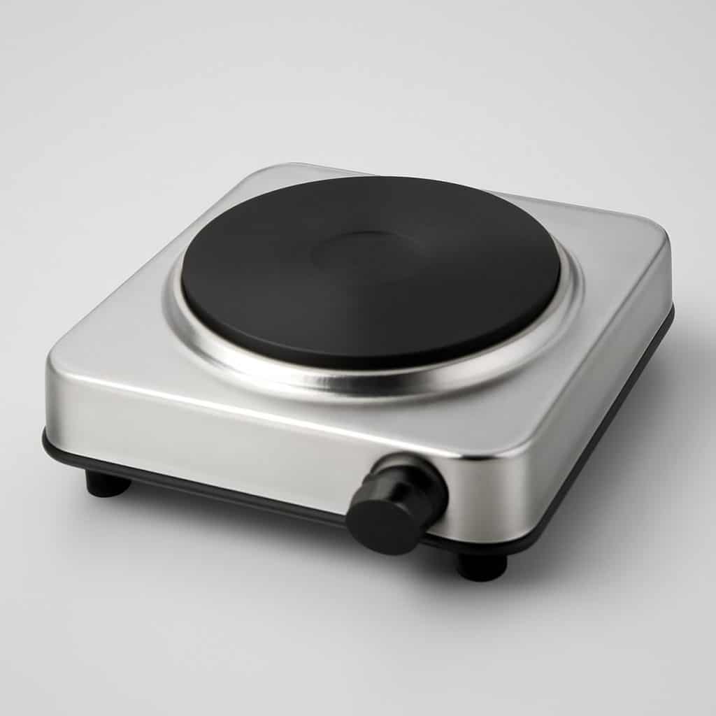 Plaque de cuisson électrique portable présenté seul