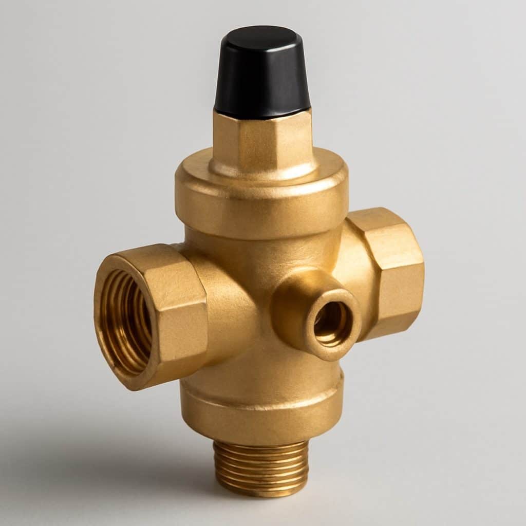 Réducteur de pression d'eau réglable présenté seul