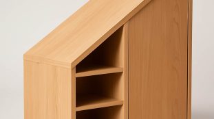 Meuble sous pente salle de bain compact présenté seul